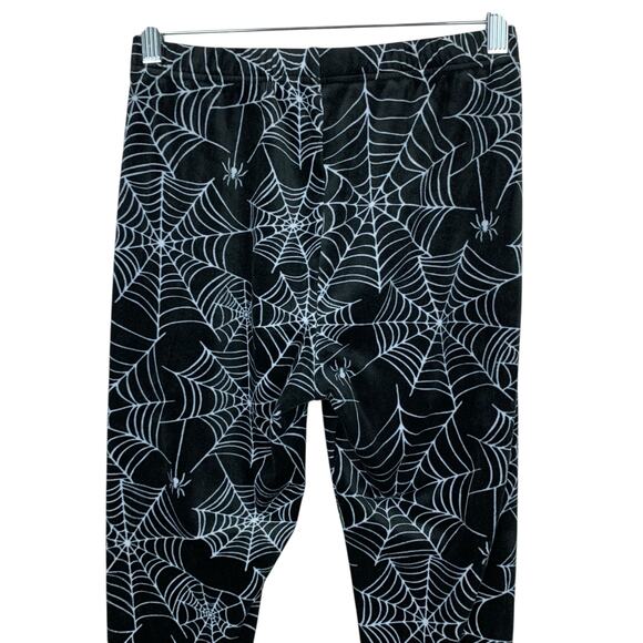 No Boundaries Cobweb Velour Leggings Stretchy Soft Pants Women's L 11/13 - Picture 5 of 9